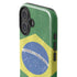 Brazil Flag Distressed iPhone 16 Plus Impact Case